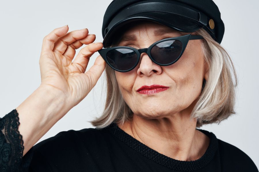 Elderly Woman Sunglasses